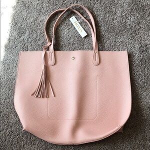 NWT Pink Tassle Tote